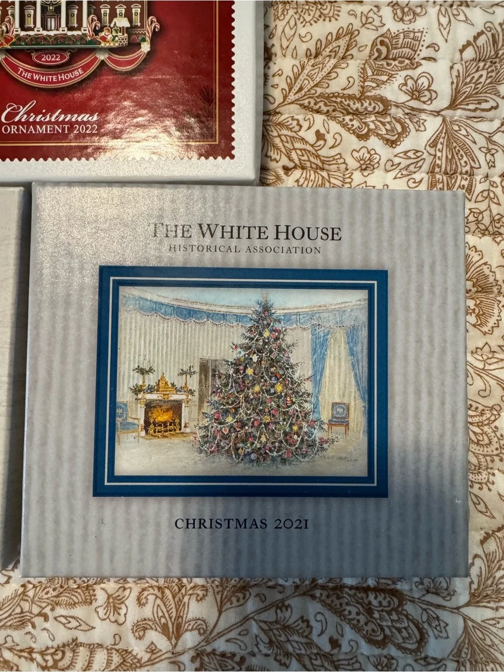 White House Christmas Ornaments - Set of 3